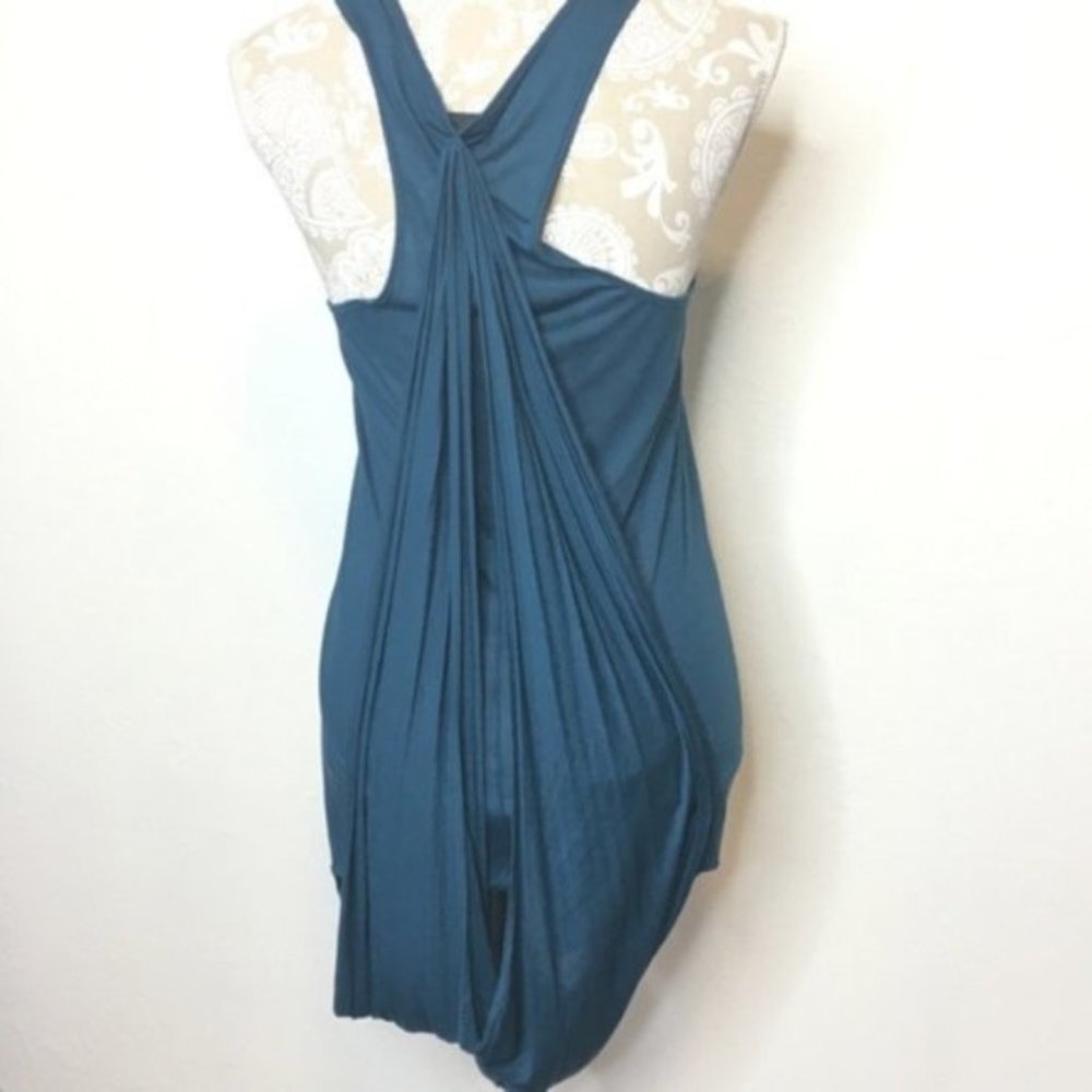Trouve Draped Back Racer Back Tank Blouse MED 129